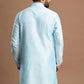 Soft Light Blue Pintuck Kurta for men
