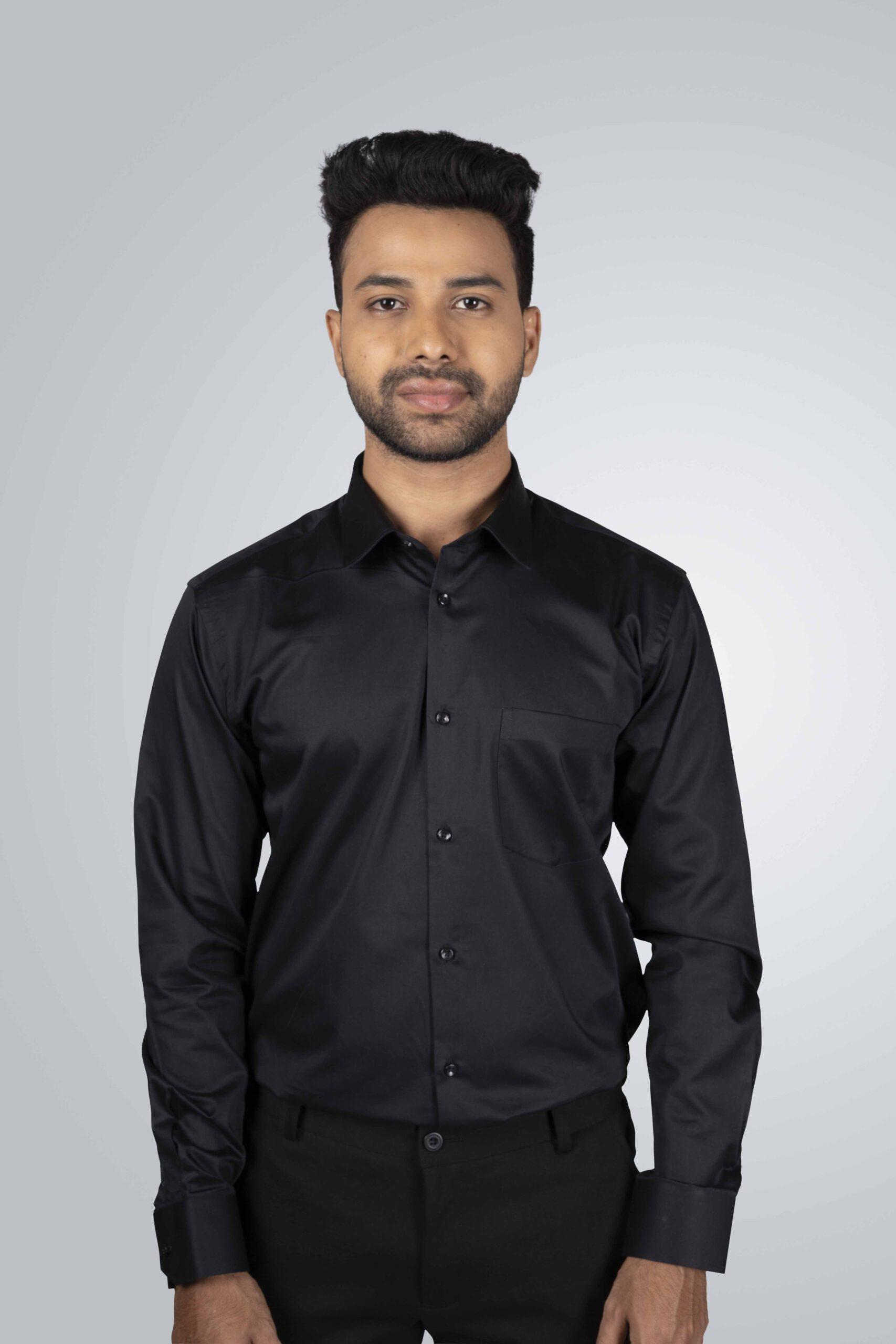 black formal shirt - Portfolio