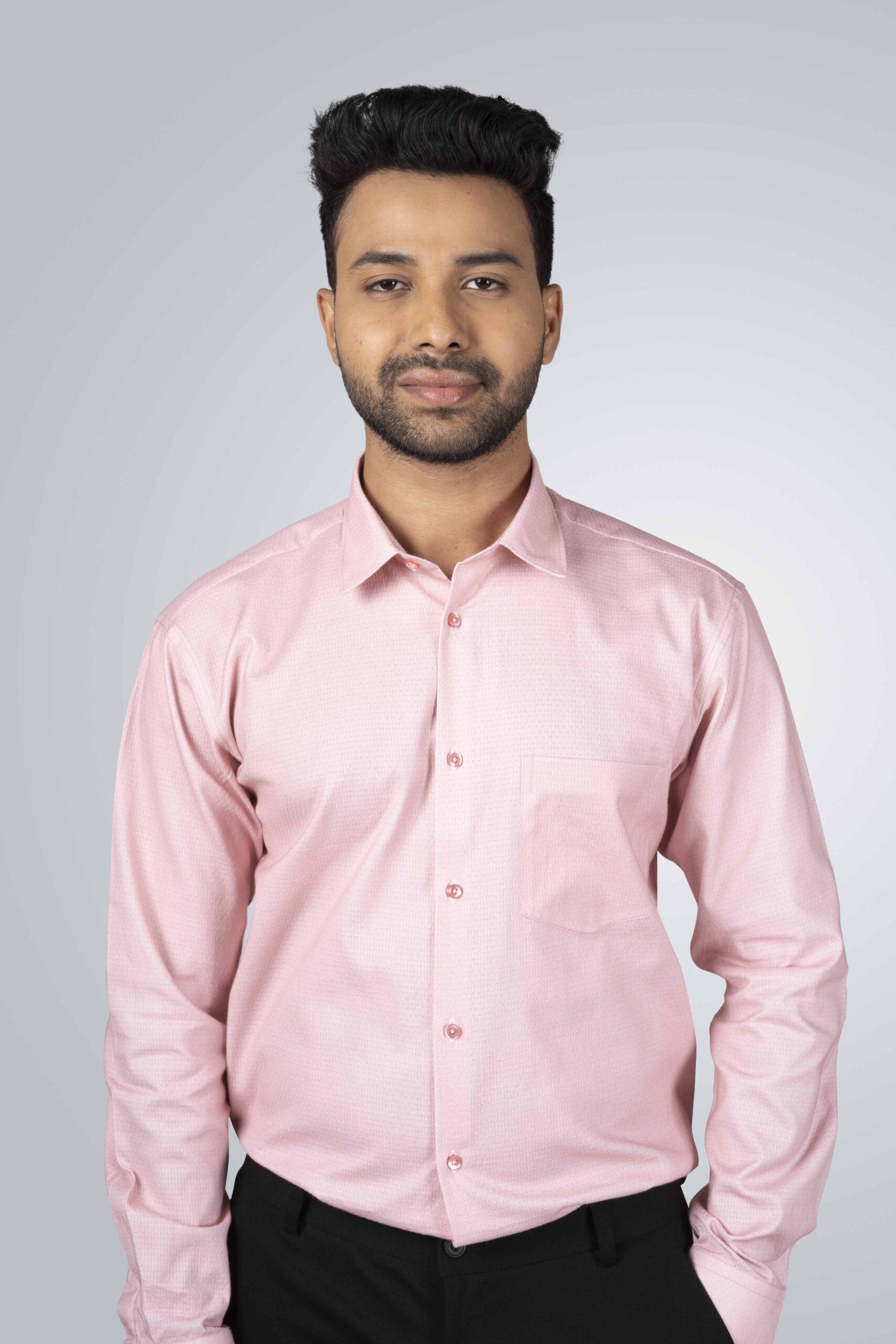 Light pink formal shirt - Portfolio