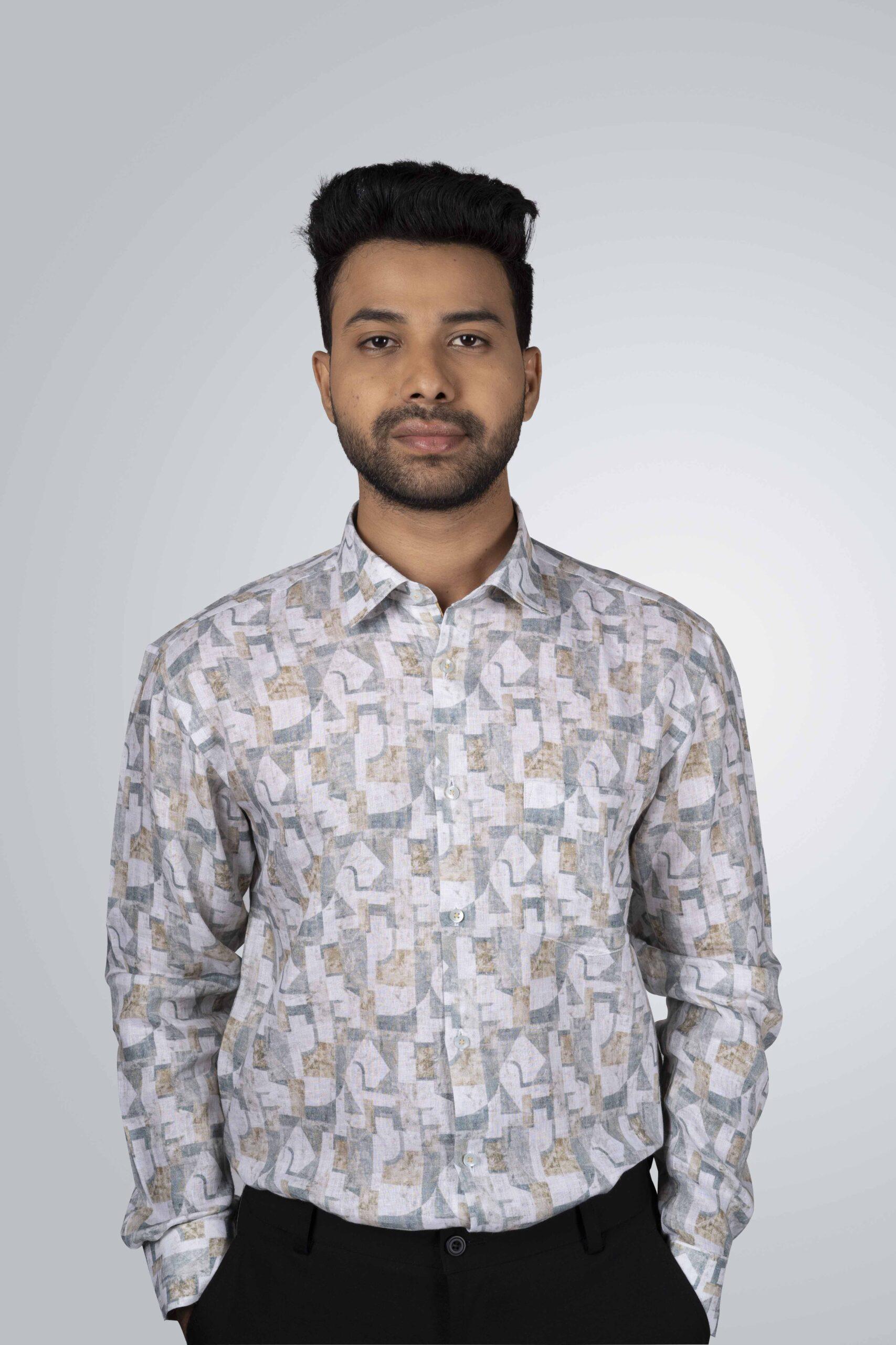 Textured Cream Color Shirt - Portfolio